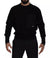 Dolce & Gabbana Black Cotton Crewneck Sweatshirt Sweater