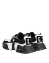 Dolce & Gabbana White Black Logo Airmaster Sneakers Shoes