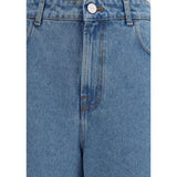 Rohe Blue Cotton Relaxed Fit Jeans