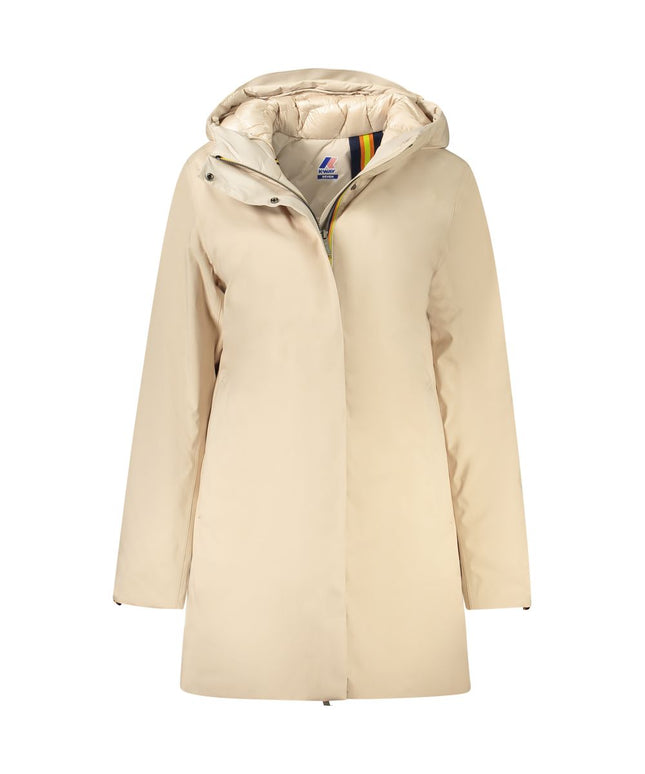 K-WAY Beige Polyester Jackets & Coat