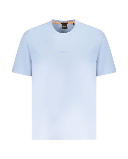 Hugo Boss Blue Cotton Men T-Shirt
