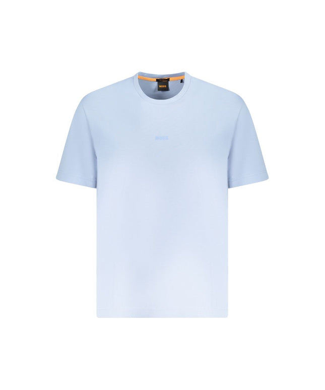 Hugo Boss Blue Cotton Men T-Shirt