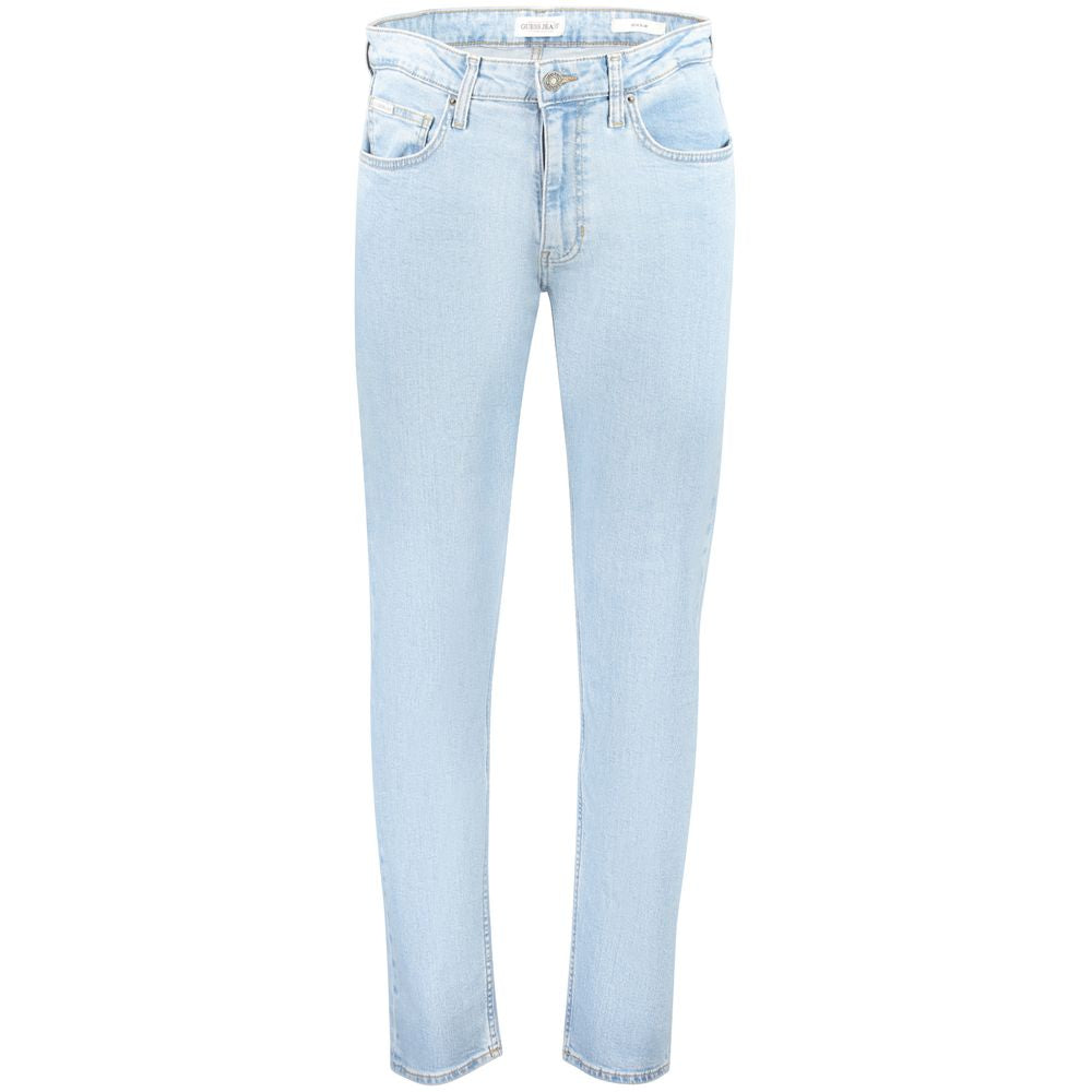 Guess Jeans Guess Jeans Blue Cotton Men Jeans (Waist & Length Size: W28 | L32, nan: nan, nan: nan)