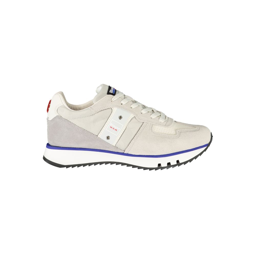 Blauer Blauer Gray Leather Men Sneaker (Shoe Size Men: EU40/US7, nan: nan, nan: nan)