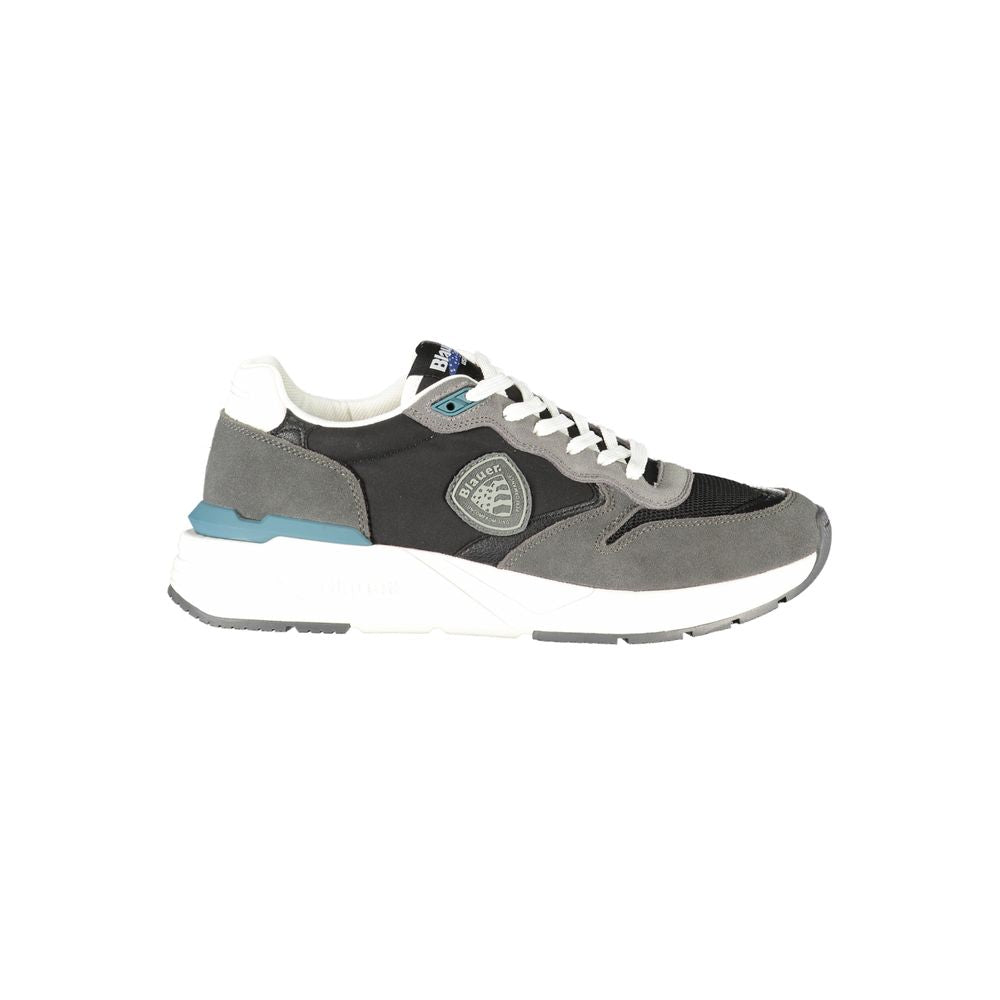 Blauer Blauer Black Leather Men Sneaker (Shoe Size Men: EU40/US7, nan: nan, nan: nan)