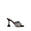 Amina Muaddi Lupita Crystal Sandals