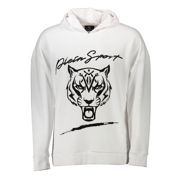 Plein Sport White Cotton Sweater