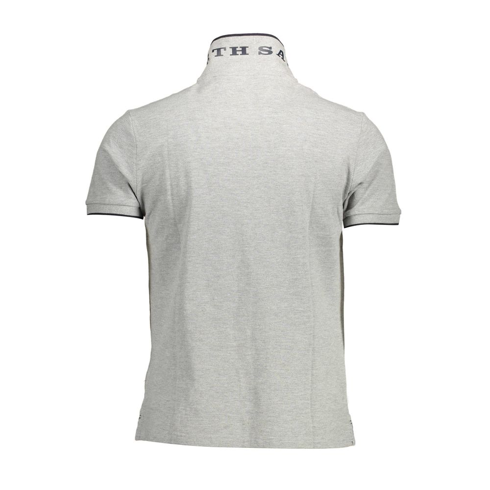 North Sails Gray Cotton Polo Shirt
