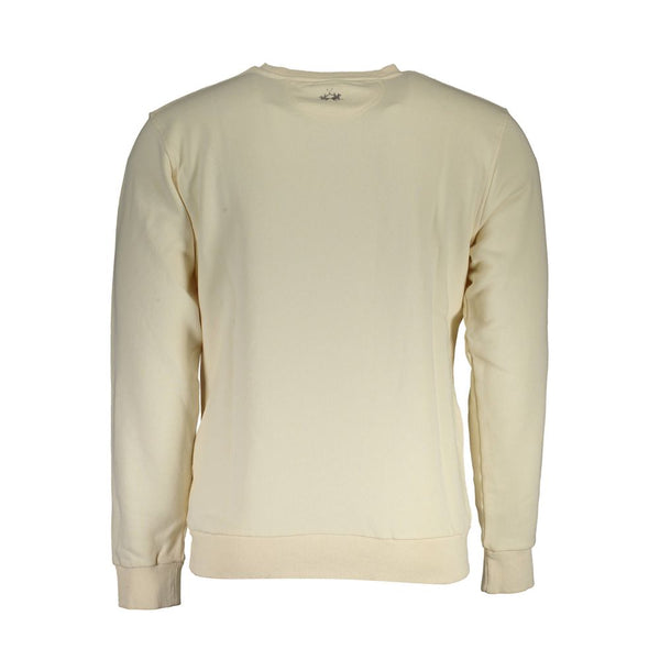 La Martina White Cotton Sweater