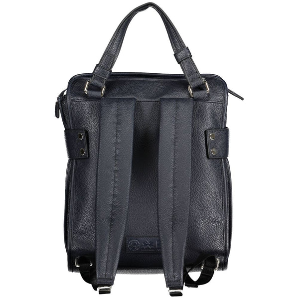La Martina Blue Polyethylene Backpack
