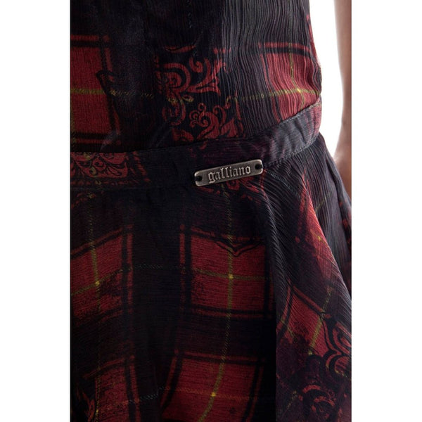 John Galliano Black Silk Skirt