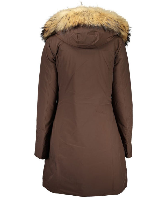 Woolrich Brown Cotton Jackets & Coat