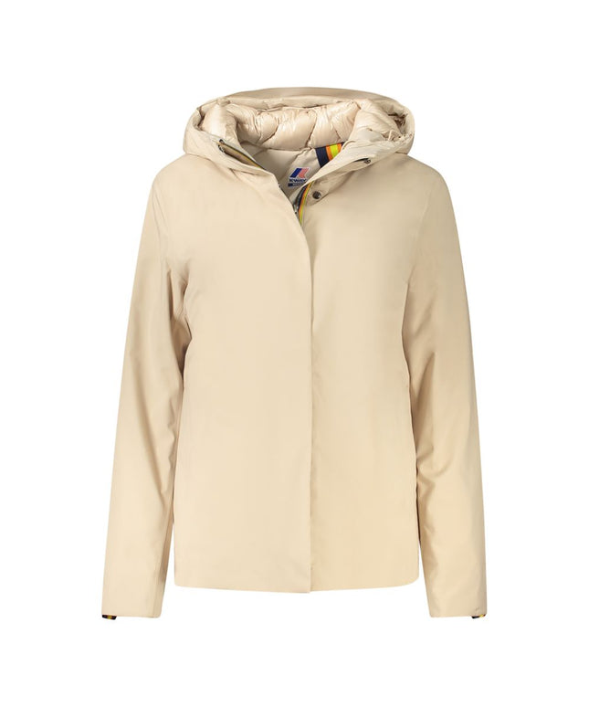 K-WAY Beige Polyester Jackets & Coat
