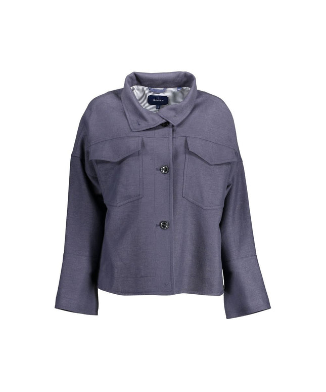 Gant Blue Cotton Jackets & Coat