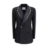 Sacai Double-breasted Blazer with double revers