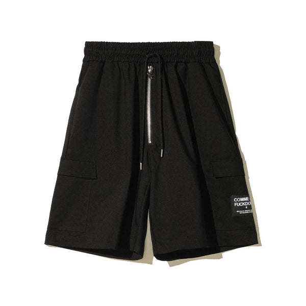 Comme Des Fuckdown Black Cotton Short