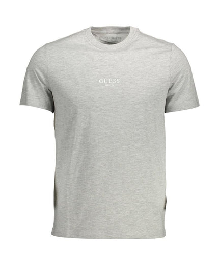 Guess Jeans Gray Cotton Men T-Shirt