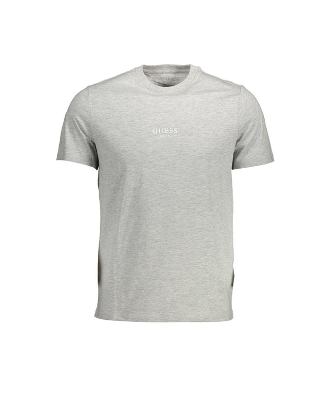 Guess Jeans Gray Cotton Men T-Shirt