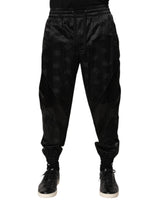 Dolce & Gabbana Black Logo DG Print Men Jogger Sweatpants Pants