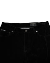 Dolce & Gabbana Black Cotton Men Dress Formal Trouser Pants
