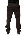 Dolce & Gabbana Brown Cotton Stretch Cargo Men Trouser Pants