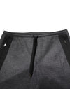 Dolce & Gabbana Gray Black Wool Blend Jogger SweatpantsPants