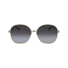 Salvatore Ferragamo Gold Metal Sunglasses