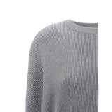 Brunello Cucinelli Gray Cotton Sweatshirt
