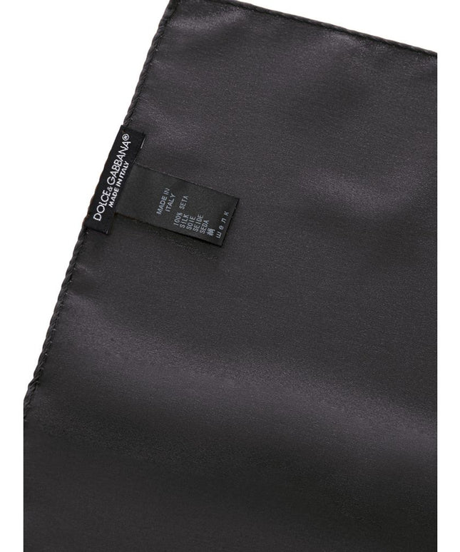 Dolce & Gabbana Gray Silk Pocket Square