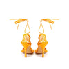 Bottega Veneta Orange Fabric And Leather Pump