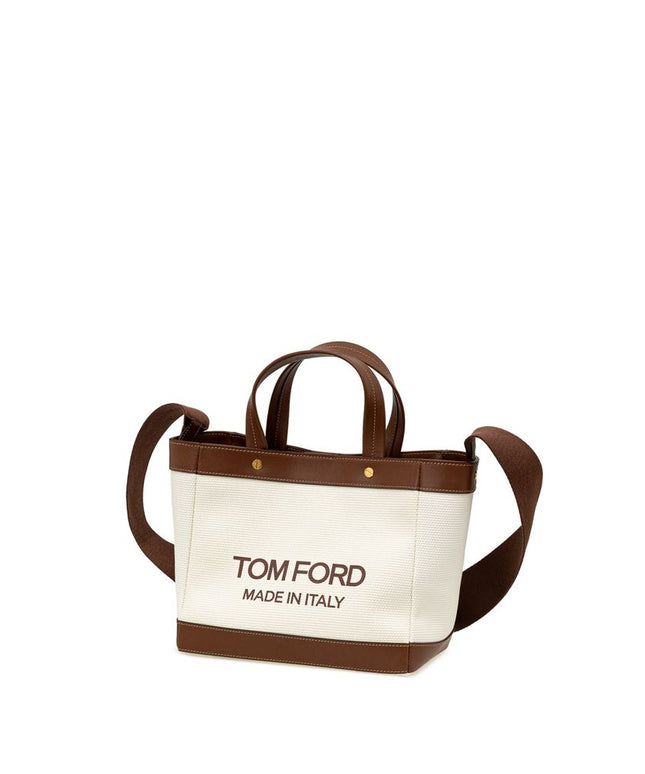 Tom Ford Beige Cotton Tote Bag