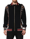 Dolce & Gabbana Black DG King Full Zip SweatshirtSweater