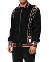 Dolce & Gabbana Black DG King Full Zip SweatshirtSweater