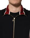Dolce & Gabbana Black DG King Full Zip SweatshirtSweater