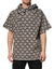 Dolce & Gabbana Brown White DG Logo Short Hoodie Sweater