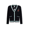 Casablanca Merino Wool embroidered Cardigan