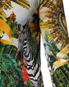Dolce & Gabbana Tropical Heart Crown Silk Pullover Sweater