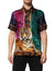 Dolce & Gabbana Multicolor Silk Tiger Print Hawaiian T-shirt