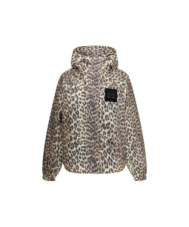 Ganni Leopard raincoat Jacket