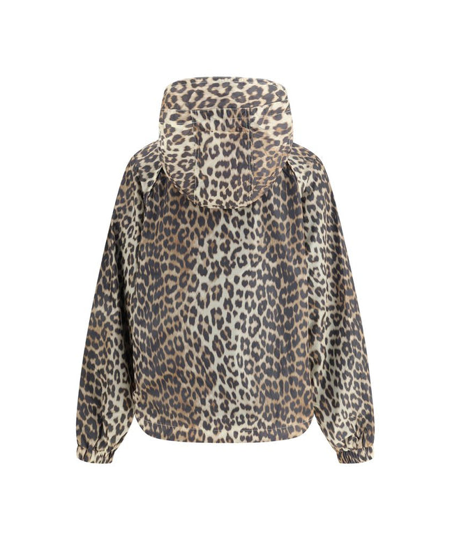 Ganni Leopard raincoat Jacket