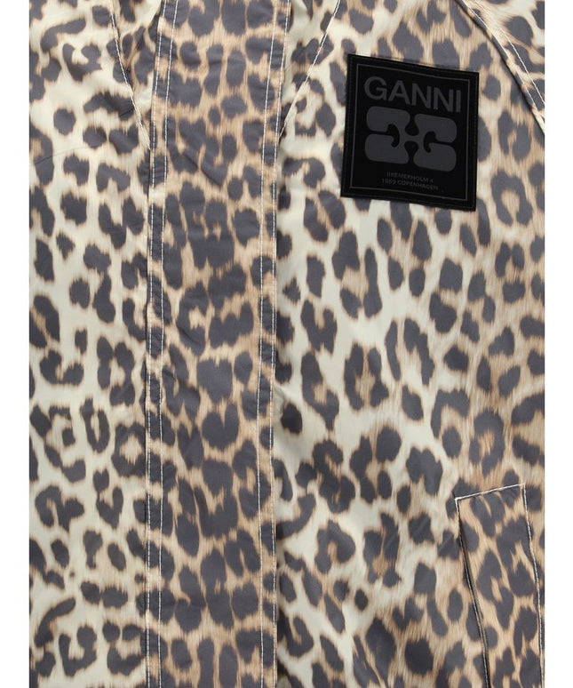 Ganni Leopard raincoat Jacket