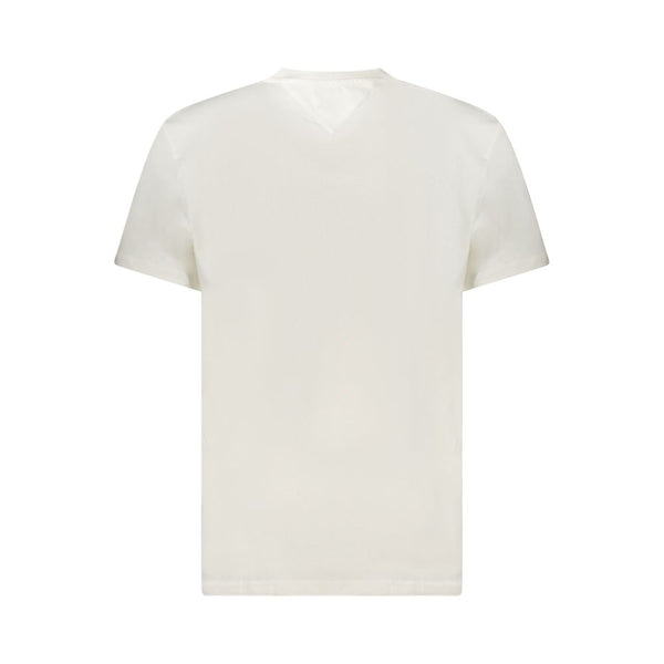Tommy Hilfiger White Cotton Men T-Shirt