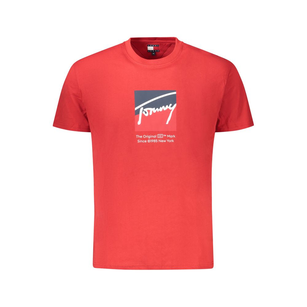 Tommy Hilfiger Tommy Hilfiger Red Cotton Men T-Shirt (Italian Size MEN: S, nan: nan, nan: nan)
