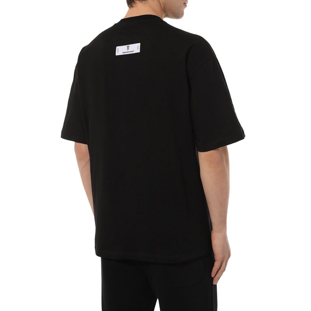 Diego Venturino Black Cotton T-Shirt