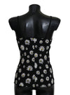 Dolce & Gabbana Black Daisy Print Dress Lingerie Chemisole