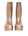 Dolce & Gabbana Rose Gold Rubber Pull On Rain BootsShoes