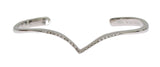 Nialaya Skyfall CZ 925 Silver Bangle Bracelet