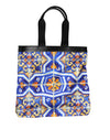 Dolce & Gabbana Multicolor Maiolica Print Tote Shoulder Strap Bag
