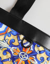 Dolce & Gabbana Multicolor Maiolica Print Tote Shoulder Strap Bag