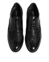 Dolce & Gabbana Black Leather Floral Lace Dress FormalShoes